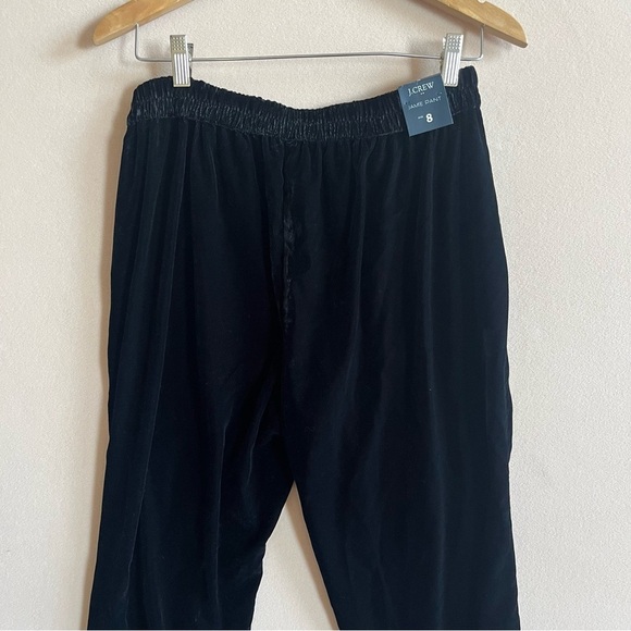 NEW JCrew Drapey Velvet Jamie Pant Black size 8 - Picture 8 of 14